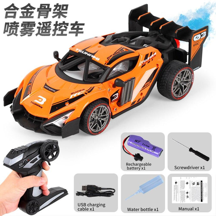 Metal Racing 1:16 Scale RC Metal Racing Car | 2.4GHz Remote Control, 15KM/H High-Speed Sports Car with LED Lights, Drift Function & Shock Absorbers