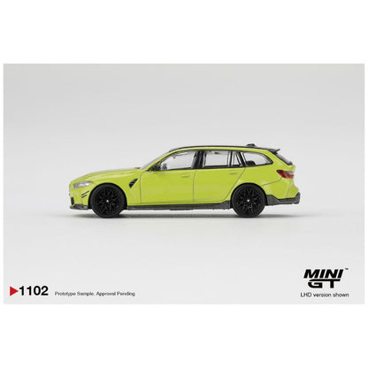 Mini GT #1102: BMW M3 M Performance Touring Sao Paulo Yellow 1:64 Scale