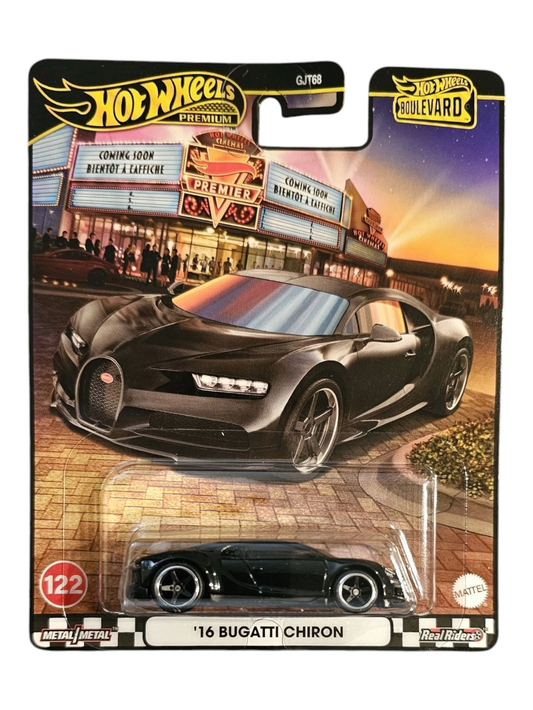 HotWheels 2025 Boulevard Set 16 Bugatti Chiron Imported Premium 1:64 Scale