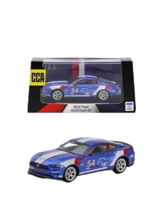 CCA 2018 Ford Mustang GT 1:64 Scale Diecast (With Acrylic Case)