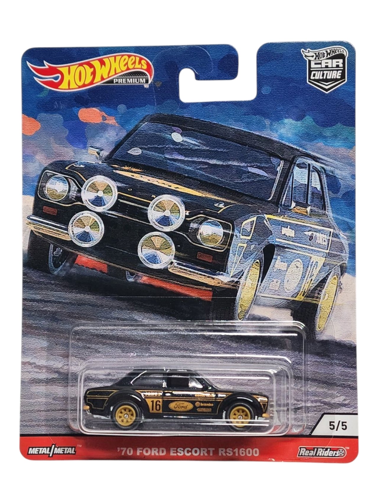 HotWheels 70 Ford Escort RS1600 Imported Premium 1:64 Scale