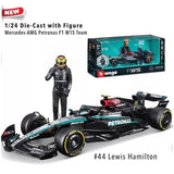 Bburago F1w15 No.44 Lewis Hamilton Mercedes AMG 1:24 Scale Formula One Team Diecast Model