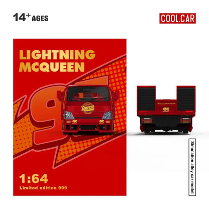 Cool Car Simulated Alloy Car Model Lightning Mcqueen Livery 1:64 Scale Diecast Truck