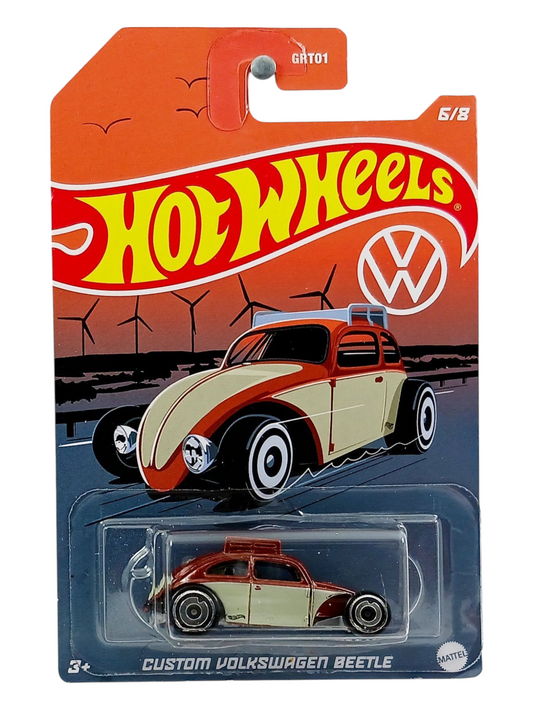 HotWheels Custom Volkswagen Beetle Imported Mainline Card Art 1:64 Scale