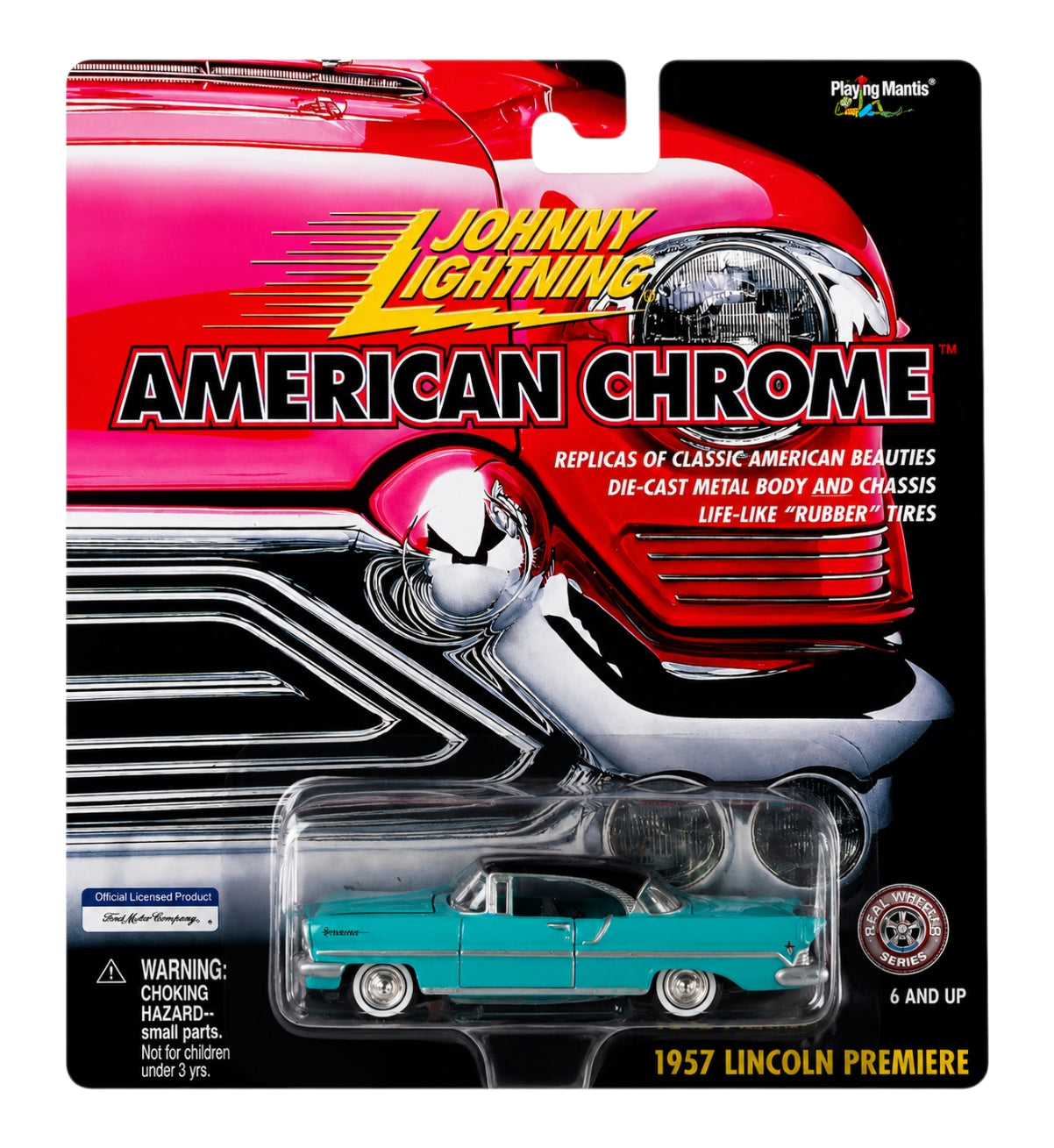 Johnny Lightning American Chrome '1953 Buick Super , 1957 Lincoln Premiere , 1958 Chevy Impala Imported 1:64 Scale