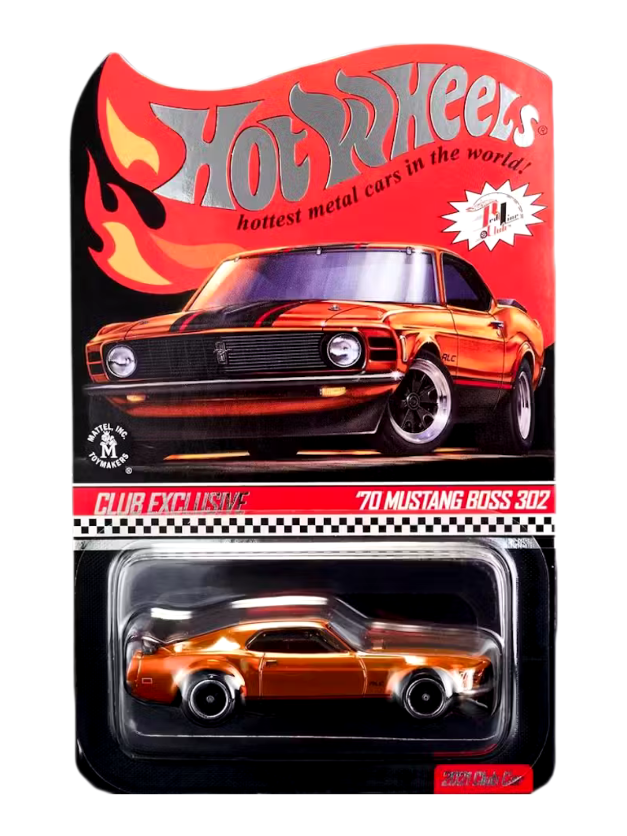 HotWheels RLC '70 Mustang Boss 302 Imported 1:64 Scale ( With Protector )