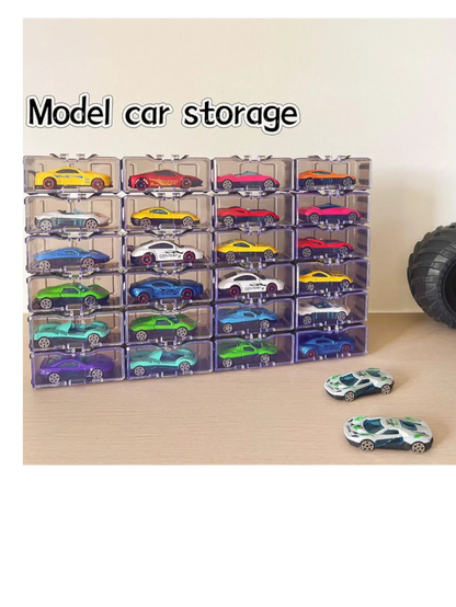 Interlocking Car Storage Case For Hotwheels 1:64 Scale