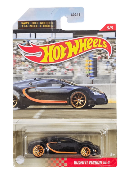 HotWheels 1/4 Mile Finals Bugatti Veyron 16.4 Imported Mainline Card Art 1:64 Scale