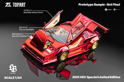 Top Art Liberty Walk Lamborghini Countach 1:64 Scale
