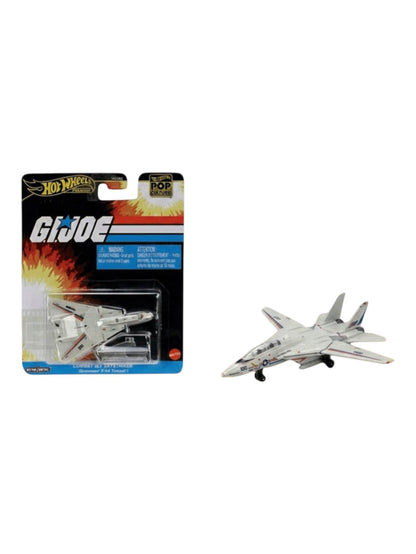 HotWheels POP Culture 'G.I.JOE Combat Jet / Avion De Combat Skystriker ( Grumman F-14 Tomcat ) Aircraft Diecast Model Premium