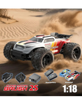 Mjx Hyper Go 18208 High Speed 4WD with 2.4 GHz Remote Control, 4X4 Waterproof Off-Road Truck with Two Rechargeable Batteries and Two car Bodies,1/18 Scale All Terrain RC Cars 35km/h