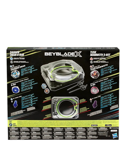 Hasbro Beyblade X Xtreme Battle Set dagger dran 4-60r / tusk mammoth 3-60t