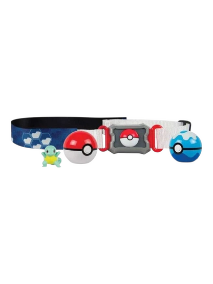 Tomy Pokémon Clip and Carry Poke Ball Belt, Squirtle,Carapuce, Schiggy