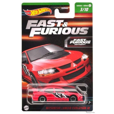 Hotwheels Mitsubishi Lancer Evolution Lx Fast And Furious Card Art Imported Mainline 1:64 Scale