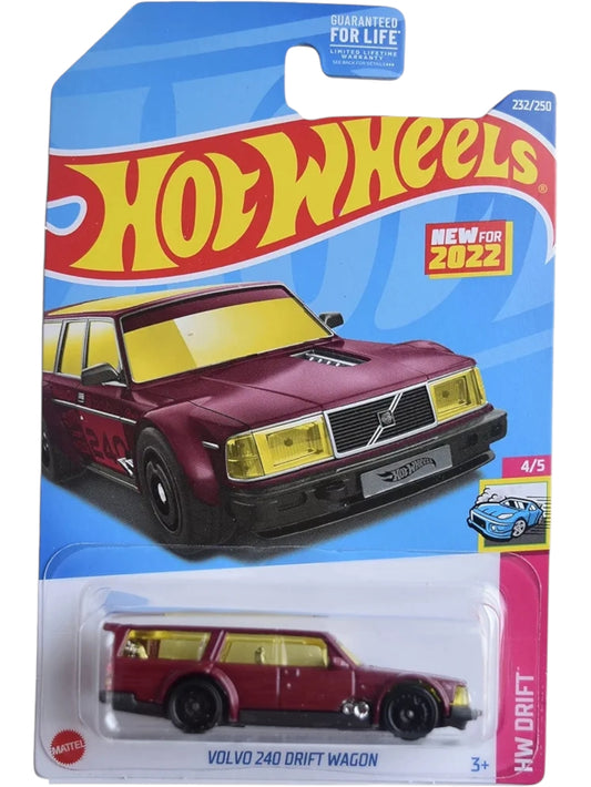 Hot wheels volvo 240 drift wagon imported mainline 1:64 Scale