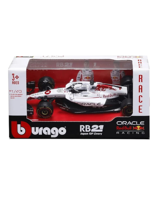 Bburago RB21 oracle red bull racing formula ( f1) 1 max verstappen , 22 yuki tsunoda 1:43 Scale