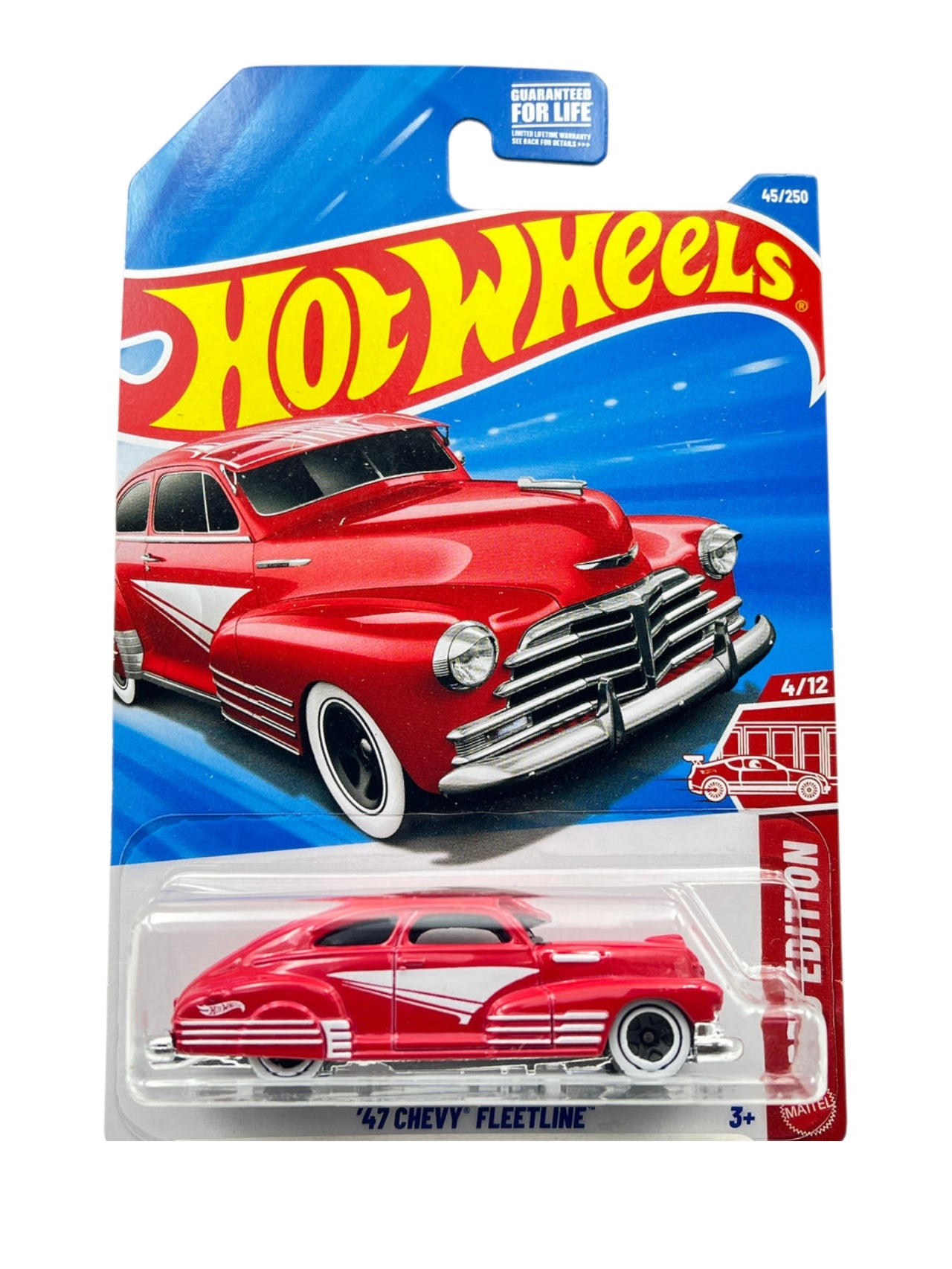 HotWheels '47 Chevy Fleetline Red Edition Imported Mainline 1:64 Scale