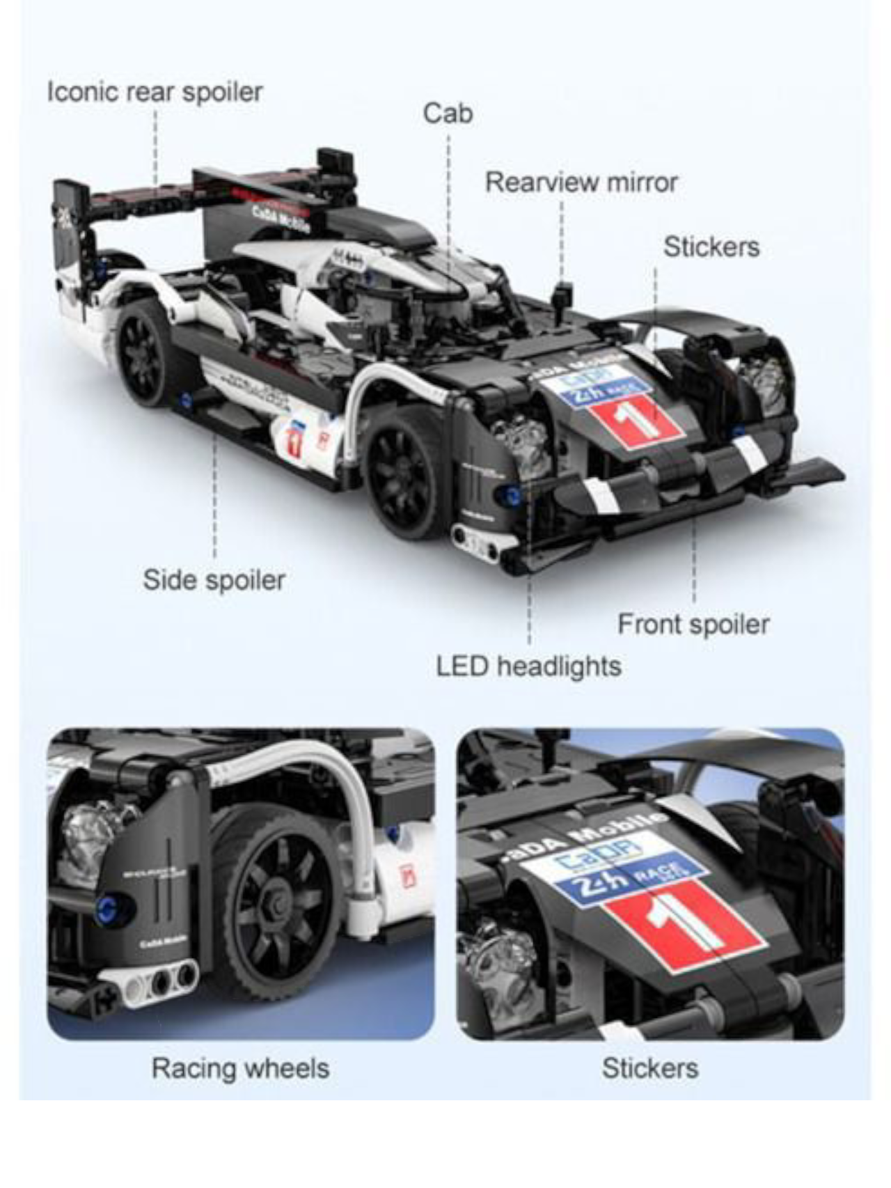 Cada GT Sport Car Dual Mode Control (RC) 1:14 Scale