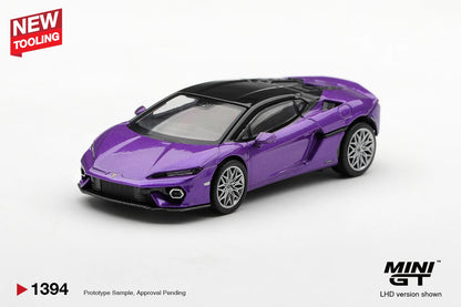 Pre-Order No.1394 Lamborghini Temerario -- Viola Pasifae (Purple) Blister/Box Diecast Model