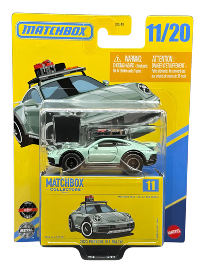 Matchbox Collectors 2023 Porsche 911 Rallye No 11/20 Imported 1:64 Scale