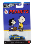 HotWheels Silver Series Peanuts 75 Years 1985 Honda CR-X Imported Mainline Card Art 1:64 Scale