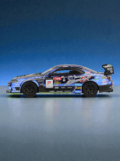 Mini GT Nissan Silvia (S15) D-Max #46 D-Max Racing 2023 D1 Grand Prix (Code-857) 1:64 Scale
