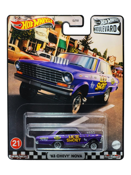 HotWheels Boulevard 63 Chevy Nova Imported Premium 1:64 Scale