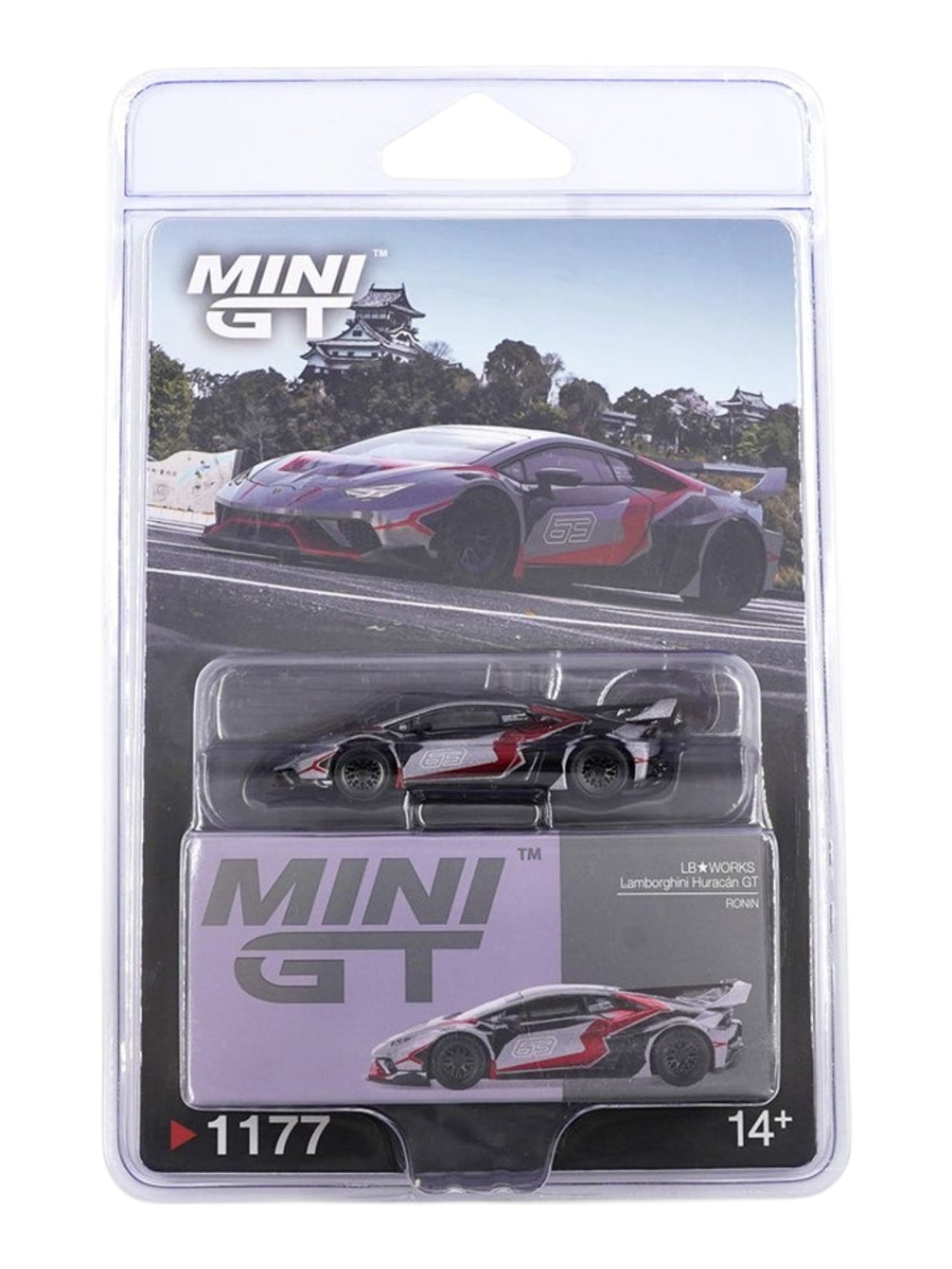 Mini GT #1177 LB★WORKS Lamborghini Huracán GT RONIN 1:64 Scale