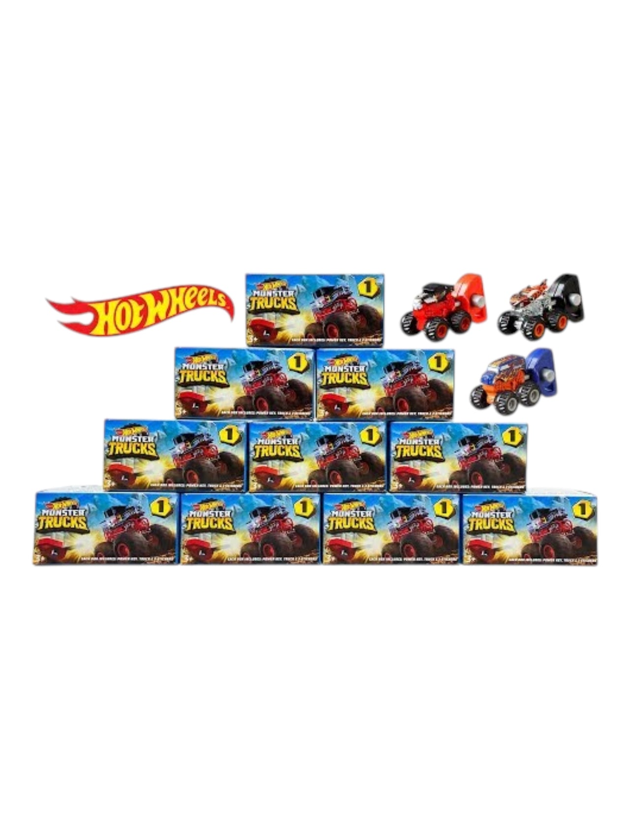 Hot Wheels Monster Trucks Random 1 Pc Surprise Model | 1 Random Design Out of 20 1:64 Scale