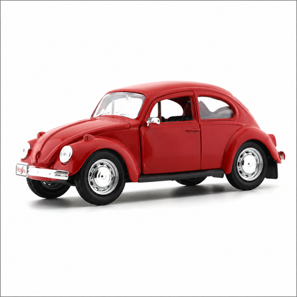 Maisto Volkswagen Beetle Red Imported 1:24 Scale Diecast Model Car With Acrylic Display Box