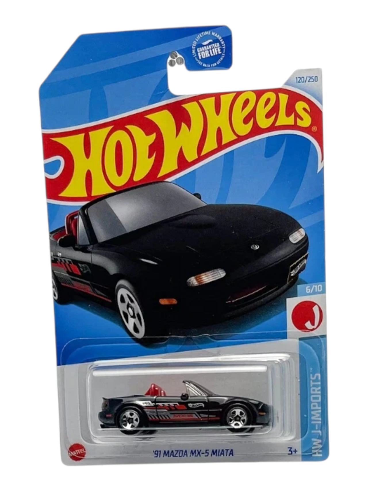 HotWheels '91 mazda mix-5 miata ( Blister Damage car mint condition ) Imported Mainline 1:64 Scale HTC47-N7C5