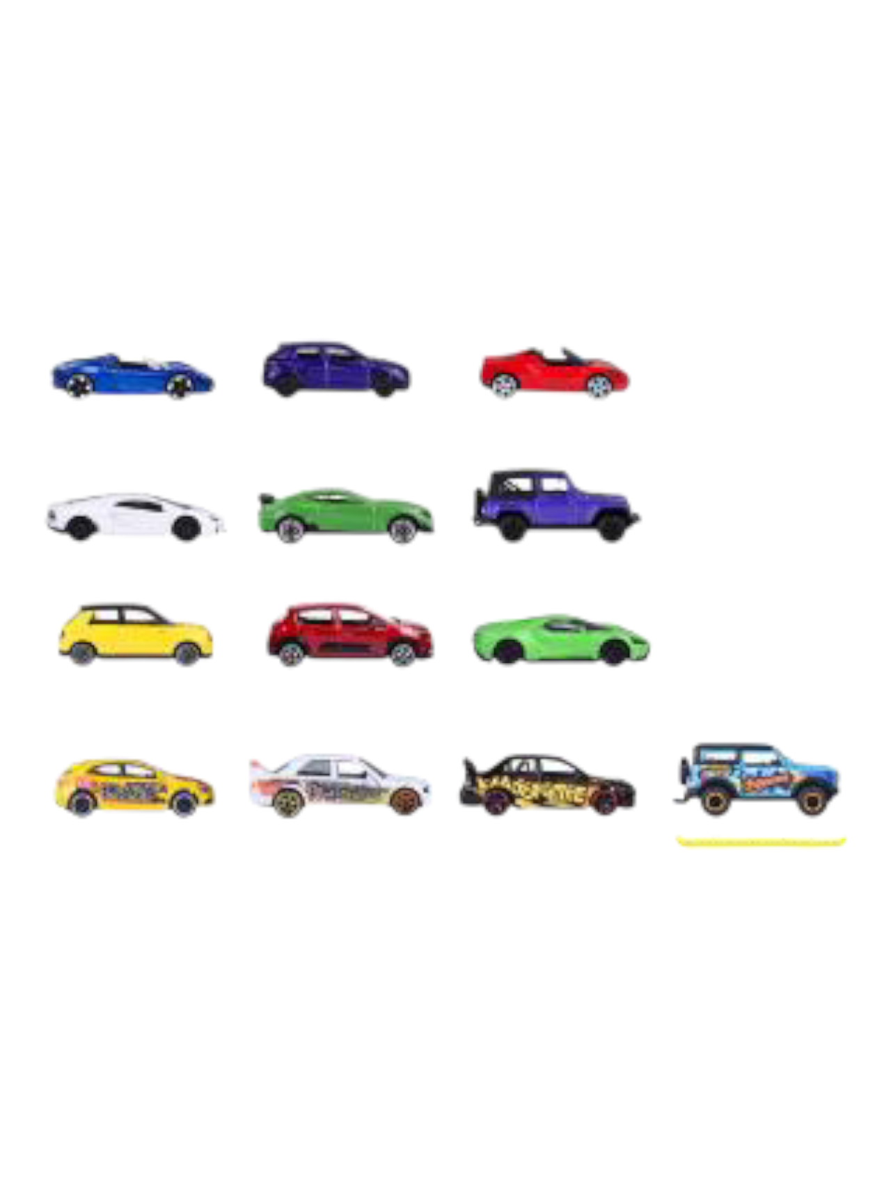 Majorette Graffiti 9 vehicles/ 4 vehicles premium car 1:64 Scale 8504106000