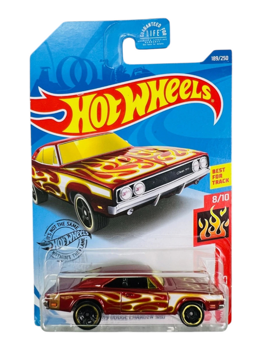 Hotwheels '69 Dodge charger 500 imported mainline 1:64 Scale