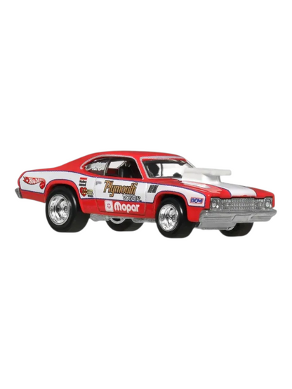 Hotwheels CAR Culture  73 Plymouth Duster Second Story Lorry Imported team transport 1:64 Scale