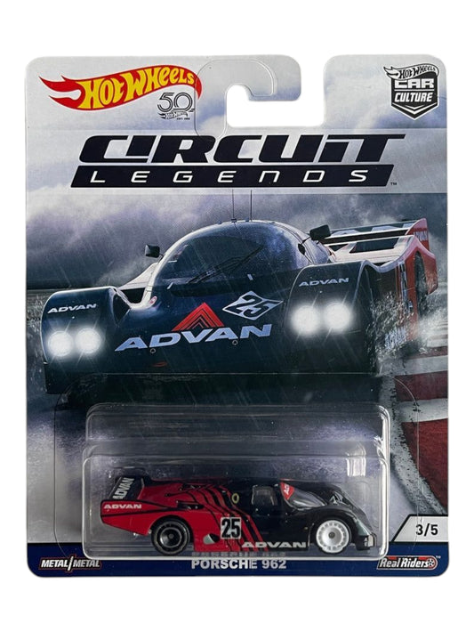 Hotwheels circuit legends Porsche 962 imported premium 1:64 Scale