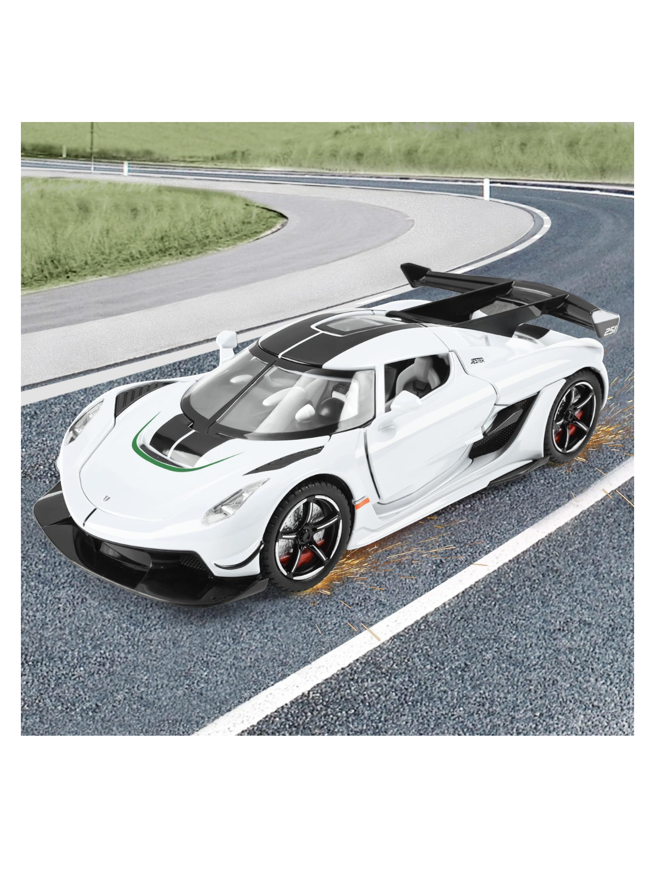 XQT Koenigsegg Jesko Alloy Car Simulation Die-Cast Model 1:22 Scale