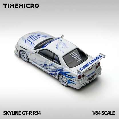 Timemicro Skyline GT-R R34 1:64 Scale