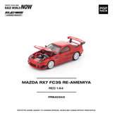 ( PR640343 ) POP Race MAZDA RX7 FC3S RE-AMEMIYA RED 1:64 Scale Diecast Model