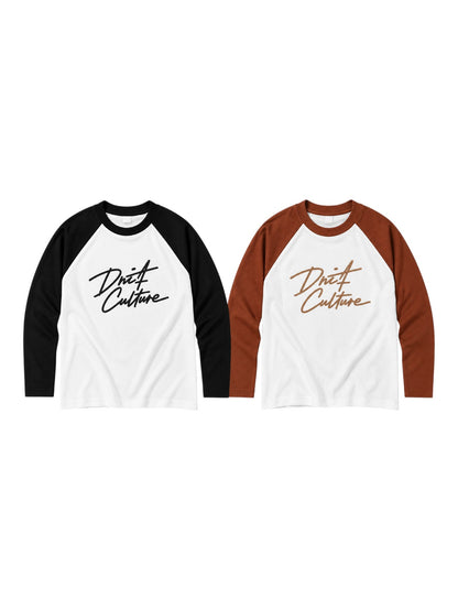 Drift Culture Men’s Round Neck Raglan Full Sleeve Printed T-Shirt | Stylish Casual & Trendy Streetwear Tee
