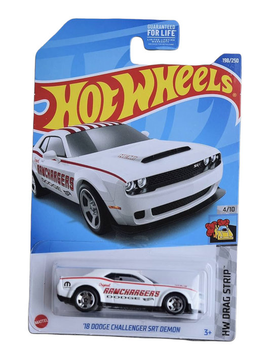 HotWheels Drag Strip 18 Dodge Challenger SRT Demon Imported Mainline 1:64 Scale