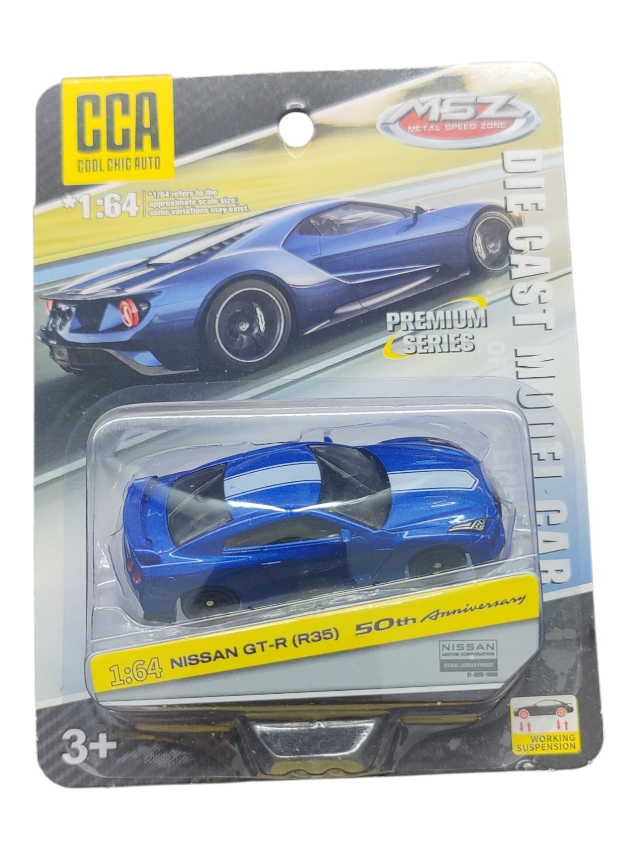 CCA Premium Series Nissan GT-R (R35) 50th Anniversary 1:64 Scale