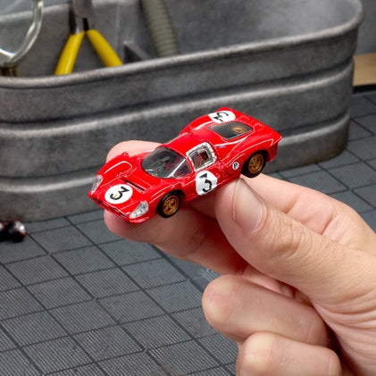 Hotwheels elite 64 1967 ferrari 330 p4 imported premium rlc 1:64 Scale (with protector)JCP47