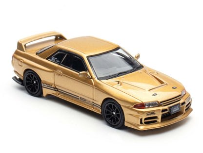 INN064 Top Secret BNR32 GT-R (650R)-Gold 1:64 Scale Metal Diecast IN64-R32TS-650R