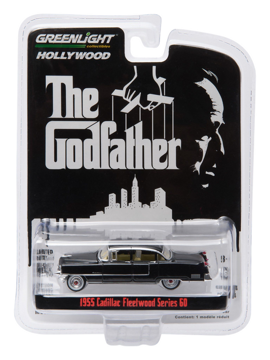 Greenlight Collectibles Hollywood Series The Godfather 1955 Cadillac Fleetwood Series 60 1:64 Scale