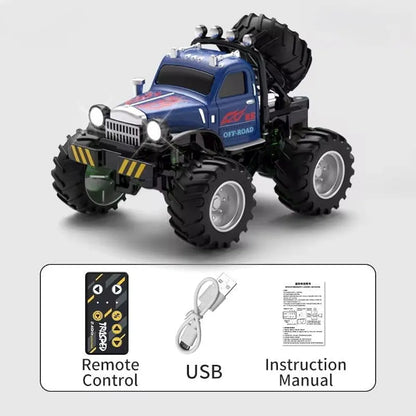 Metal mini rc monster off road car 1:54 scale