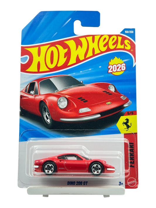 HotWheels Ferrari Dino 206 GT Imported Mainline 1:64 Scale