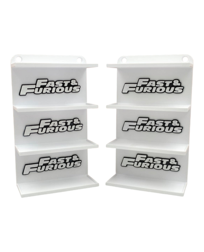 Hotwheels 4 rack with fast and Furious logo remix car storage case