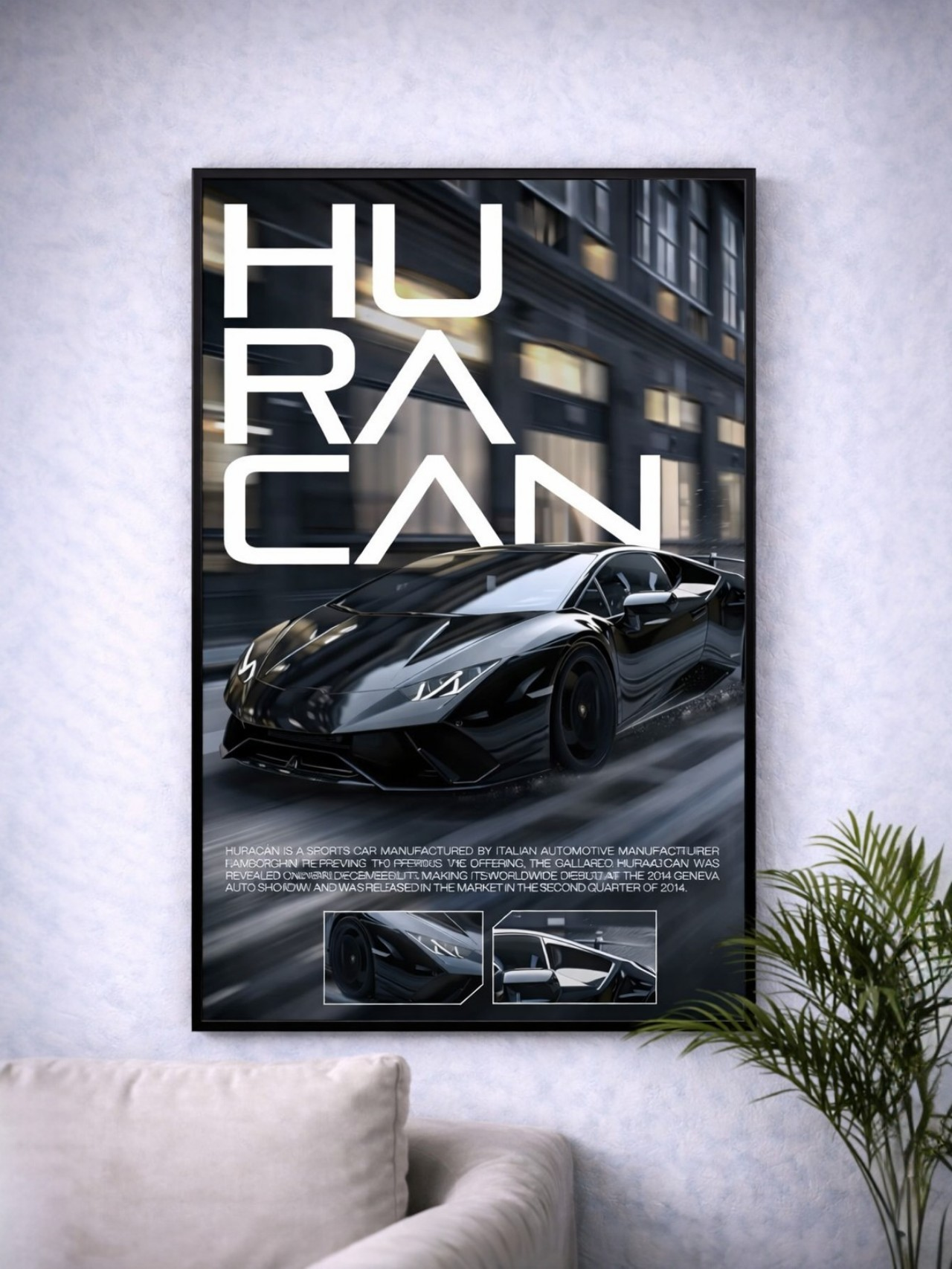 LAMBORGHINI HURACÁN | CONCEPT CARS #23 |CAR POSTER (A4 Size)