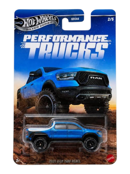 HotWheels Silver Series Performance Trucks Set Of 5 Imported Card Art 1:64 Scale