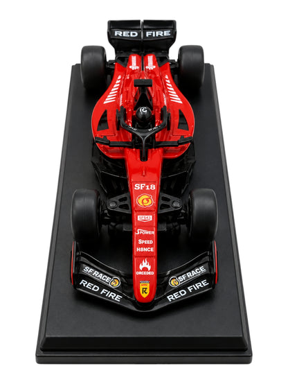 MOKA 1:64 Scale RC  Racing Car with Remote Control | 2.4GHz Rechargeable Racing Car | Black and Red Edition